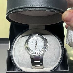 Tag Heuer Kirium Chronograph Stainless Steel Quartz Watch Box and Papers